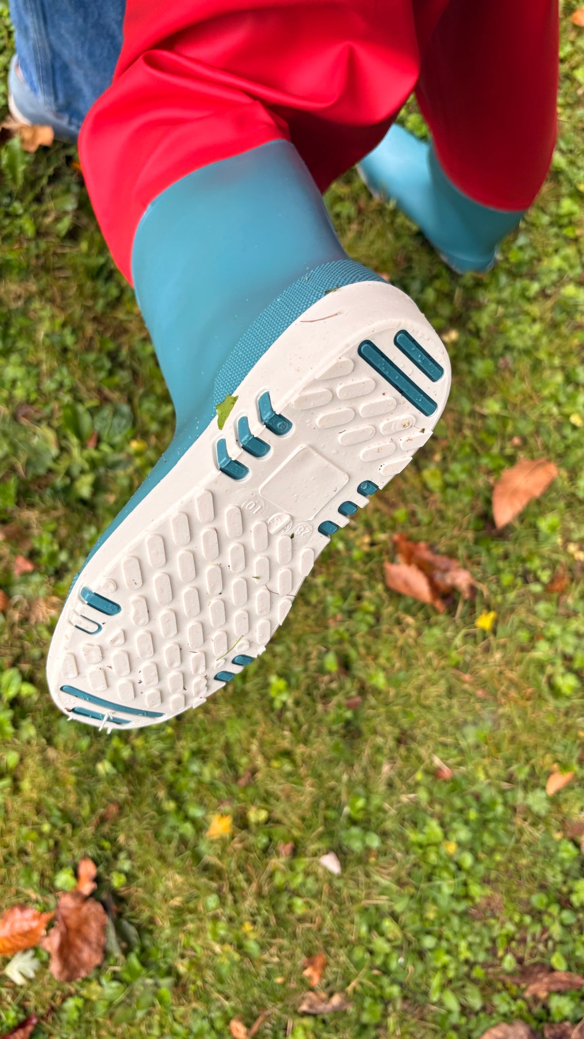 Puddleproofs Wader - Red/Light Blue