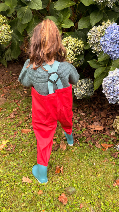 Puddleproofs Wader - Red/Light Blue