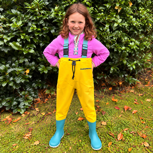 Puddleproofs Wader - Yellow/Light Blue
