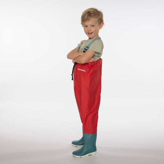 Puddleproofs Wader - Red/Light Blue