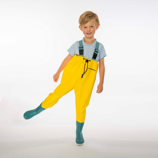 Puddleproofs Wader - Yellow/Light Blue